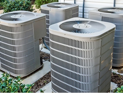 set of hvac units outside